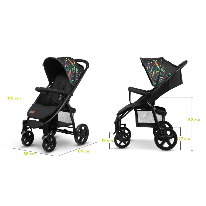 Lionelo - Sport-Kinderwagen ANNET PLUS schwarz