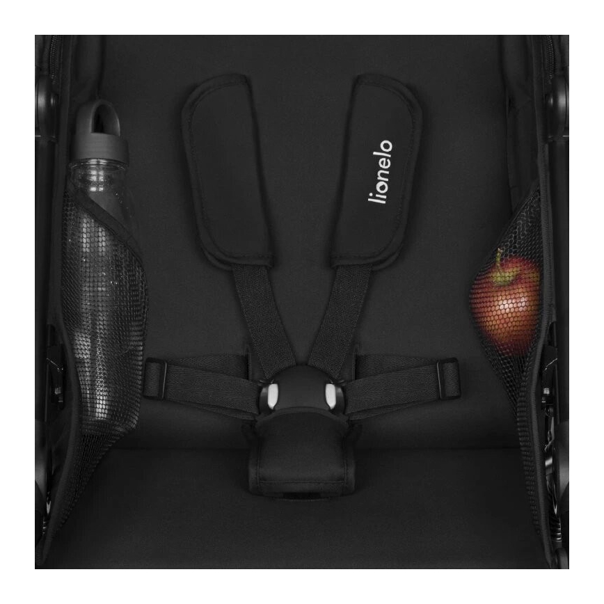 Lionelo - Sport-Kinderwagen AZURA, schwarz