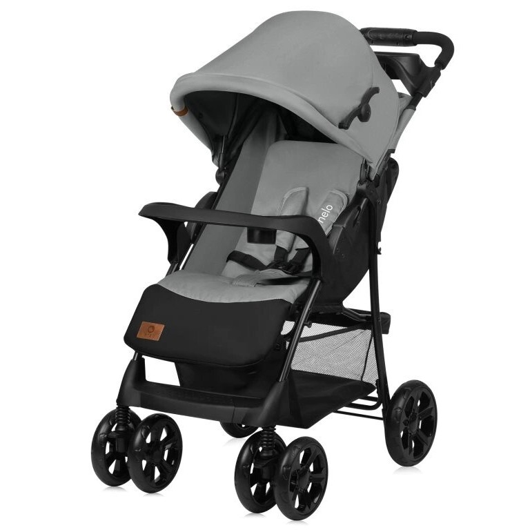 Lionelo - Sport-Kinderwagen EMMA PLUS grau/schwarz