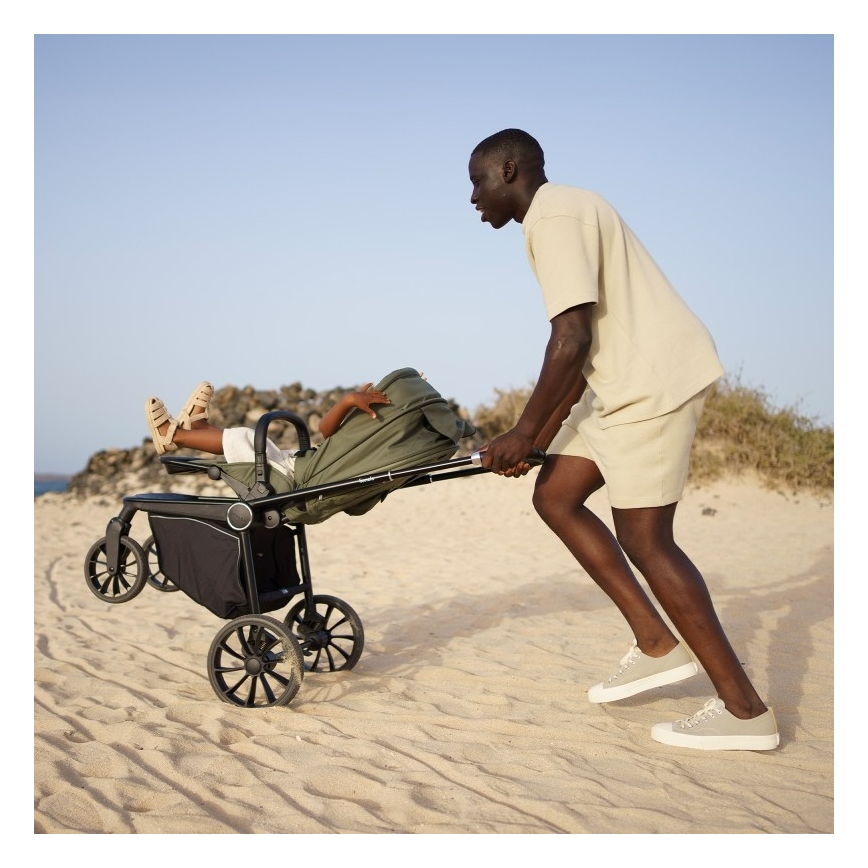 Lionelo - Sport-Kinderwagen MIKA PLUS Olivgrün
