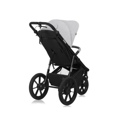 Lionelo - Sportlicher Kinderwagen AZURA schwarz/grau