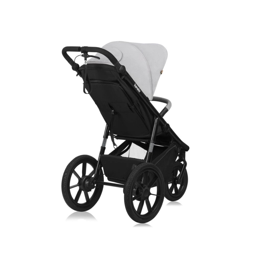 Lionelo - Sportlicher Kinderwagen AZURA schwarz/grau