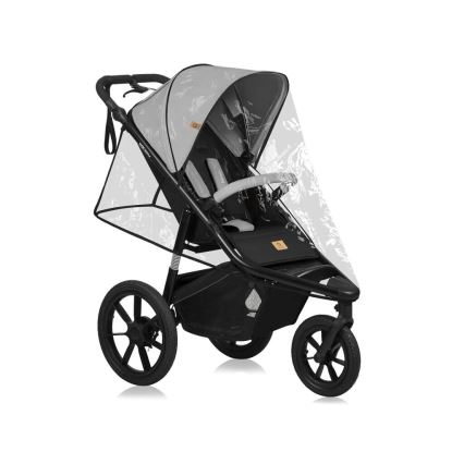 Lionelo - Sportlicher Kinderwagen AZURA schwarz/grau