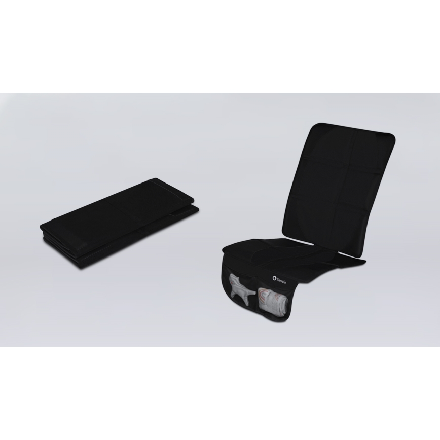 Lionelo - Tapis de protection pour siège auto SIKKER Noir Carbone