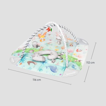 Lionelo - Tappeto da gioco per bambini ANIKA Natural