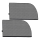 Lionelo - Tendina parasole SUNBLOCKER, set da 2 pezzi, nero