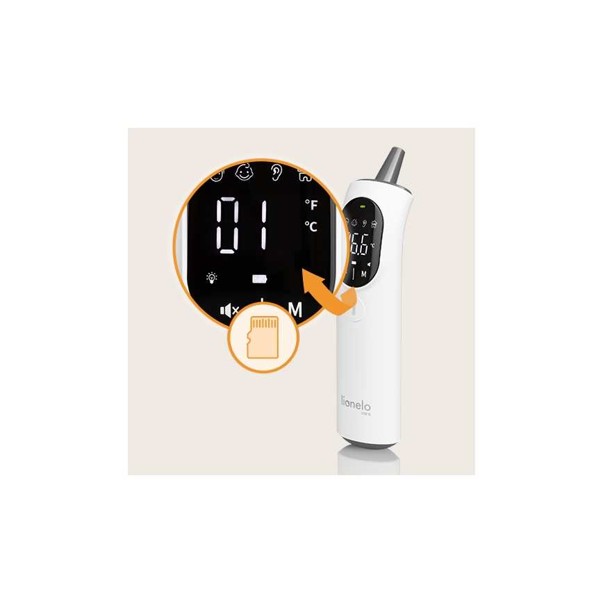 Lionelo - Thermomètre infrarouge FEVERSCAN 2xAAA