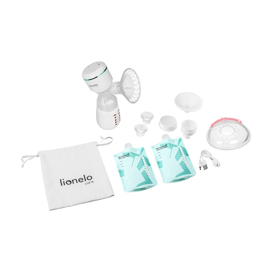Lionelo -  Tiralatte elettrico ricaricabile  FIDI PLUS 5V 1200 mAh 180 ml