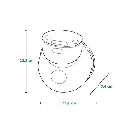 Lionelo - Tire-lait électrique rechargeable FIDI FREE SIMPLE 5V 1000 mAh 180 ml