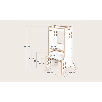 Lionelo - Torre d'apprendimento CASS White