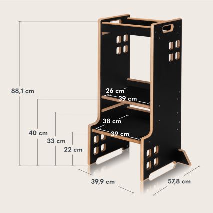 Lionelo - Torre didattica CASS Black Onyx