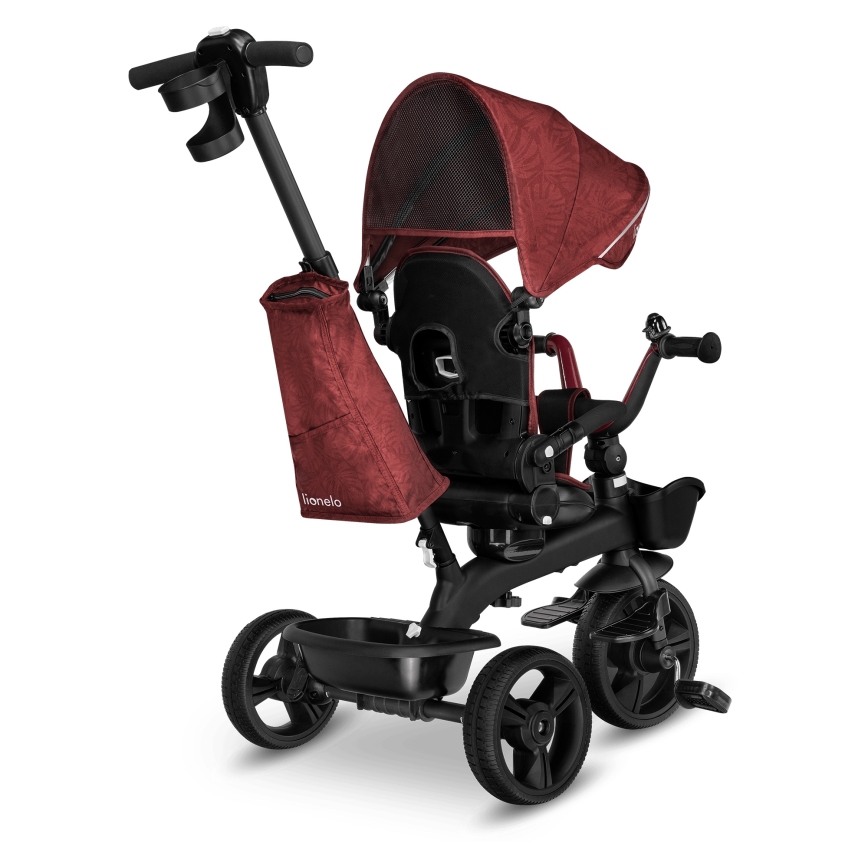 Lionelo - Triciclo per bambini KORI Rosso borgogna