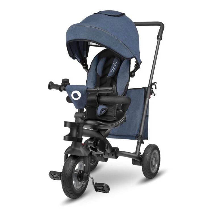 Lionelo - Triciclo per bambini TRIS blu scuro