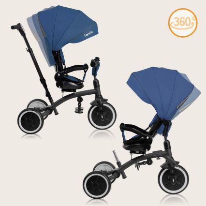 Lionelo - Triciclo per bambini TRIS PLUS Blue Denim