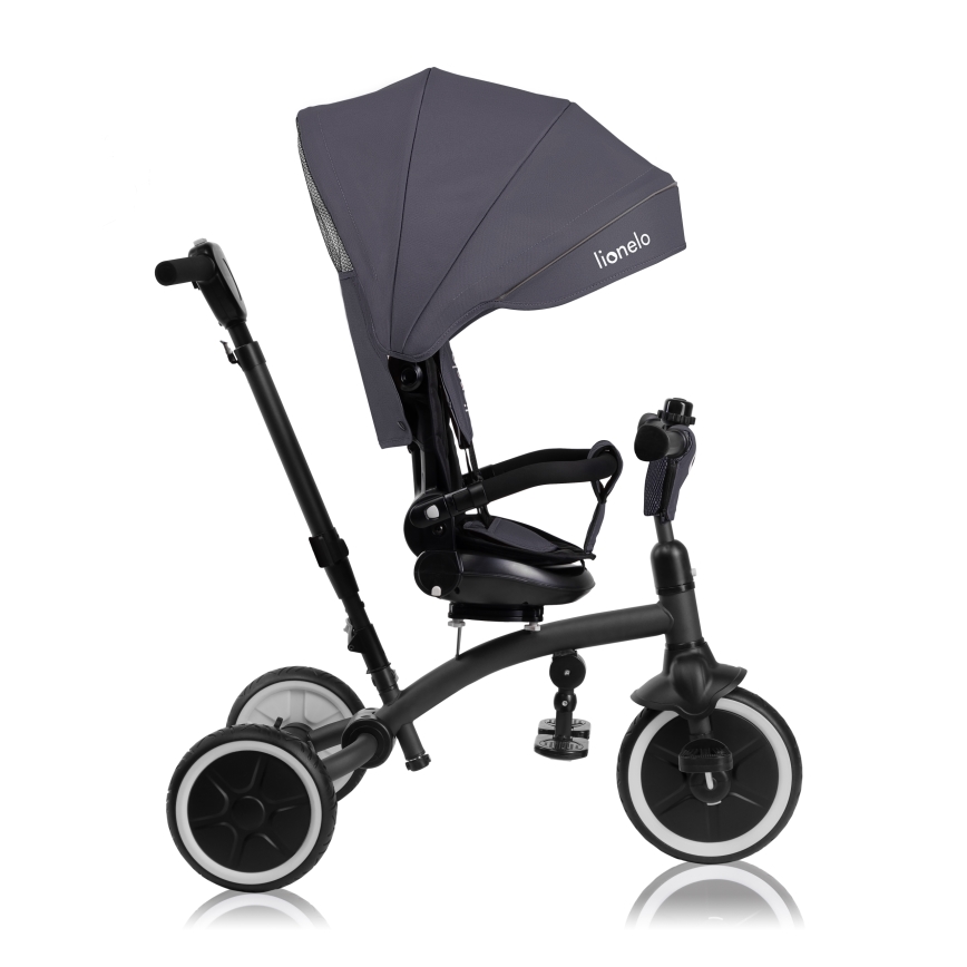 Lionelo - Triciclo per bambini TRIS PLUS Grigio Pietra