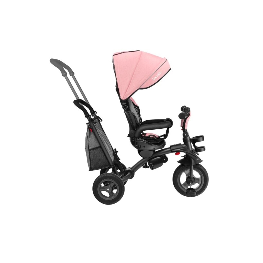 Lionelo - Triciclo per bambini TRIS rosa/grigio