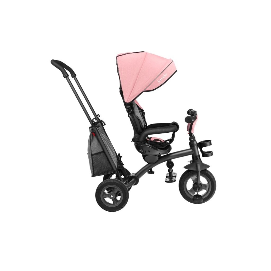 Lionelo - Triciclo per bambini TRIS rosa/grigio