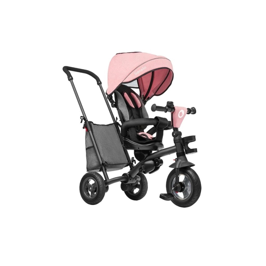 Lionelo - Triciclo per bambini TRIS rosa/grigio