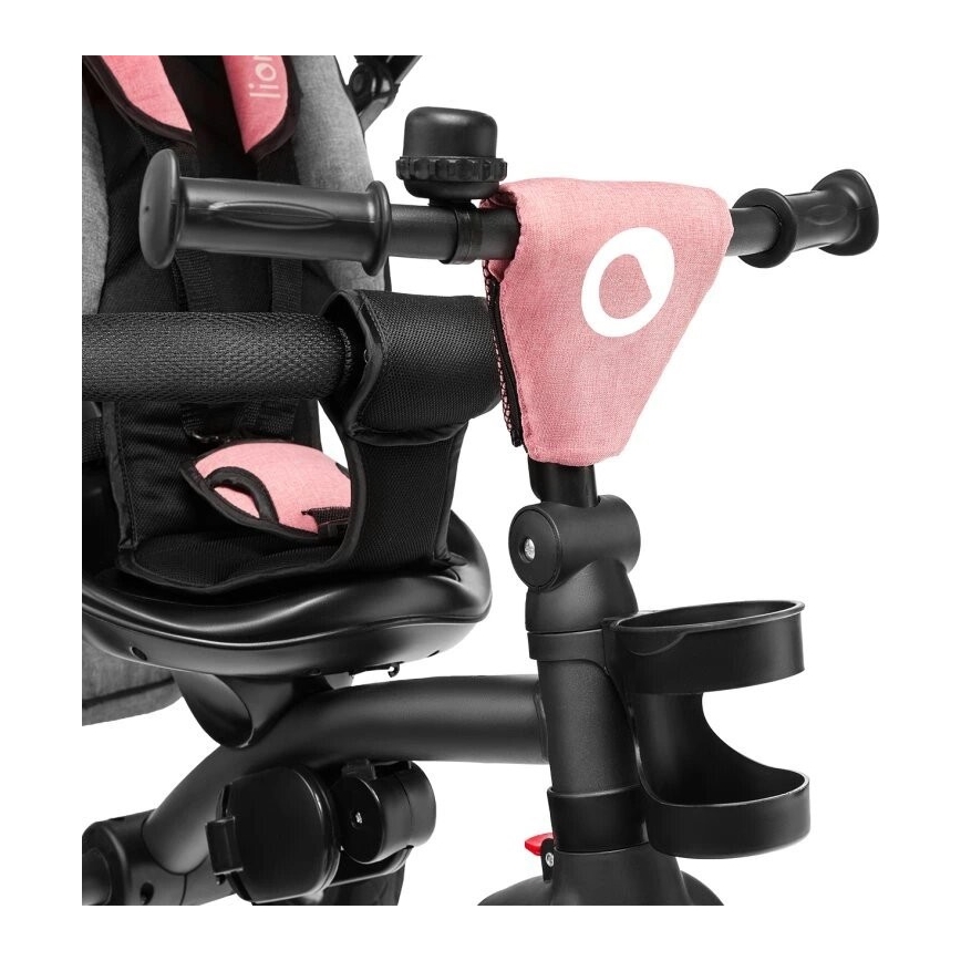 Lionelo - Triciclo per bambini TRIS rosa/grigio