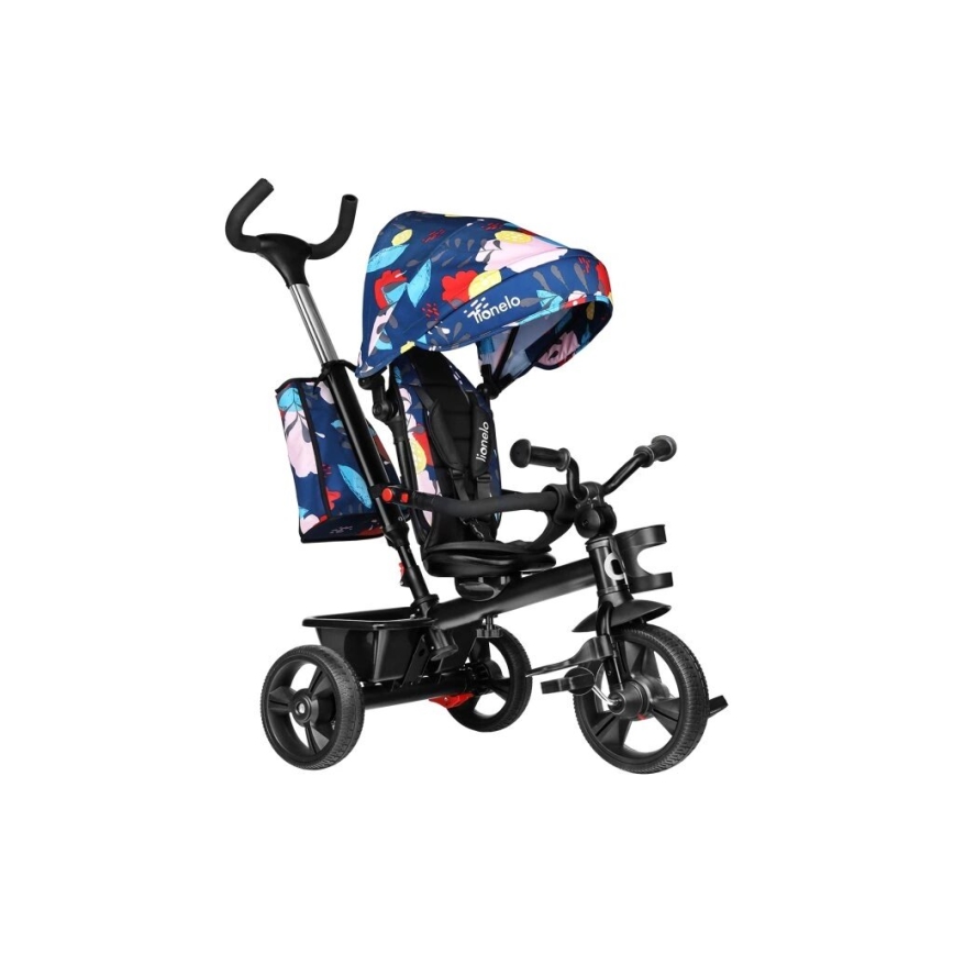 Lionelo - Tricycle pour enfant HAARI noir/multicolore
