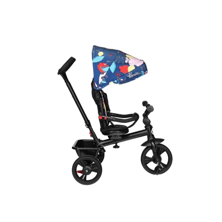 Lionelo - Tricycle pour enfant HAARI noir/multicolore