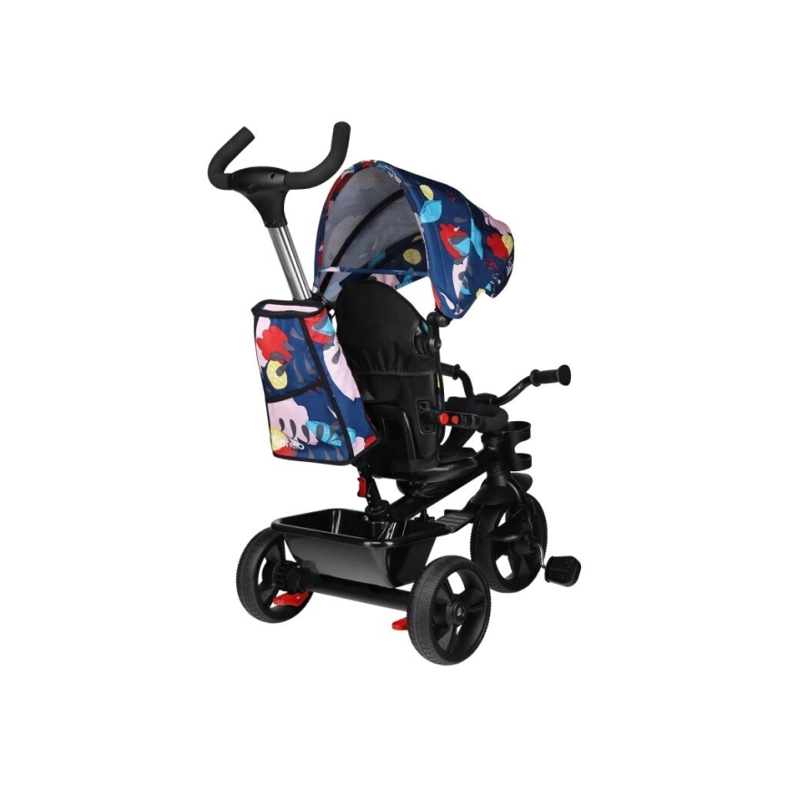 Lionelo - Tricycle pour enfant HAARI noir/multicolore
