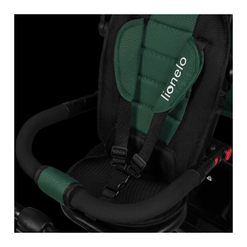 Lionelo - Tricycle pour enfants HAARI vert/noir