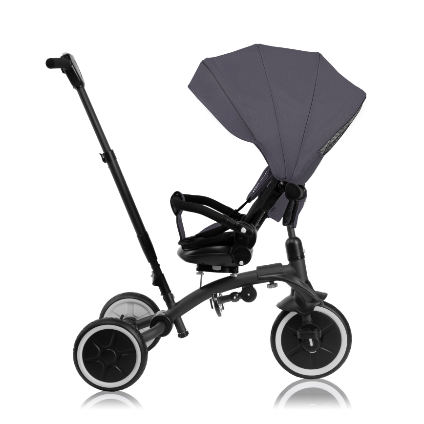 Lionelo - Tricycle TRIS PLUS pour enfants, Gris pierre