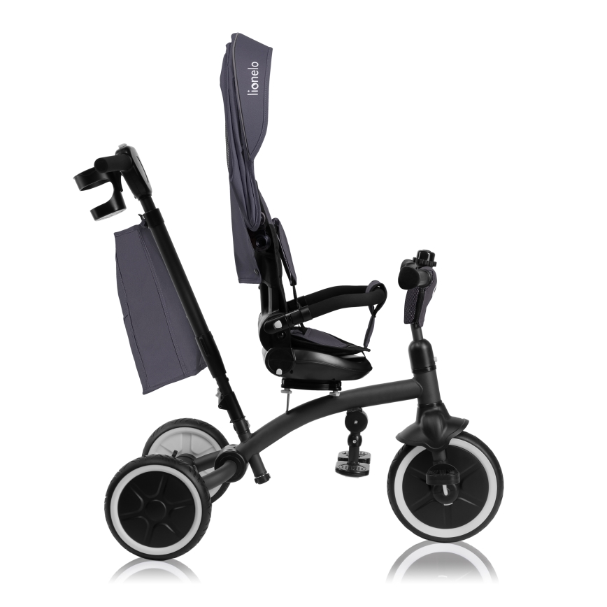 Lionelo - Tricycle TRIS PLUS pour enfants, Gris pierre