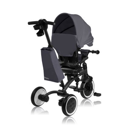 Lionelo - Tricycle TRIS PLUS pour enfants, Gris pierre