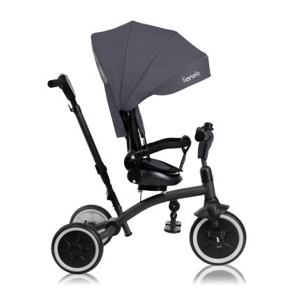 Lionelo - Tricycle TRIS PLUS pour enfants, Gris pierre
