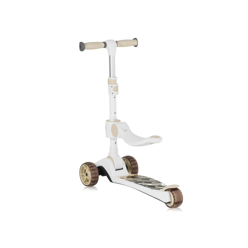 Lionelo - Trottinette enfant 2en1 FRANKY blanc/beige