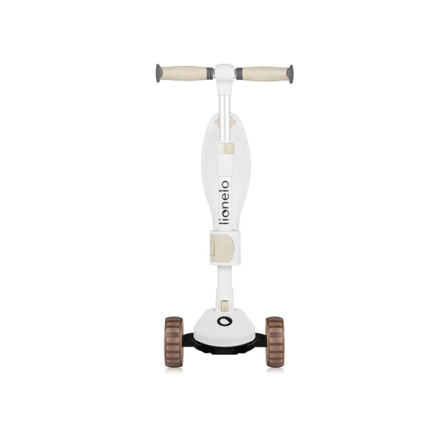 Lionelo - Trottinette enfant 2en1 FRANKY blanc/beige