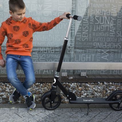 Lionelo - Trottinette enfant LUCA noire