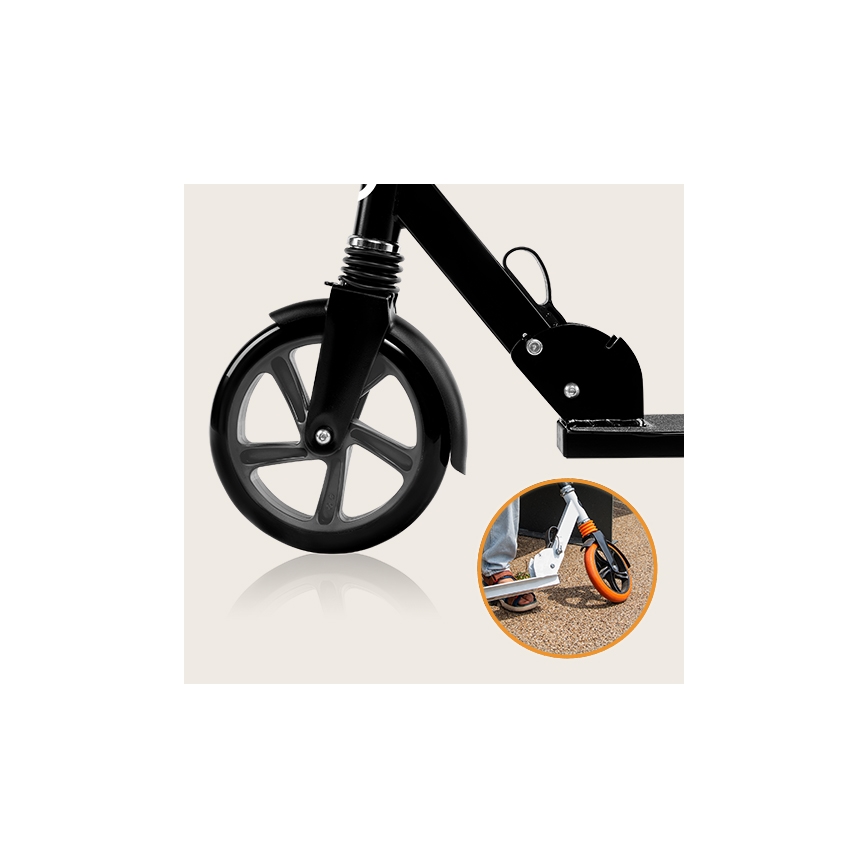 Lionelo - Trottinette enfant LUCA noire