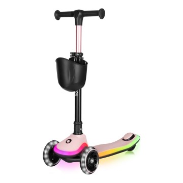 Lionelo - Trottinette pour enfant MEY 3x AAA Rose