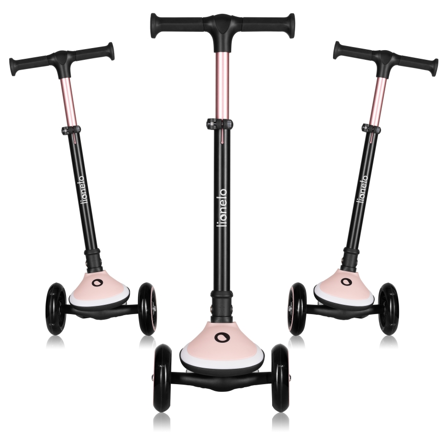 Lionelo - Trottinette pour enfant MEY 3x AAA Rose