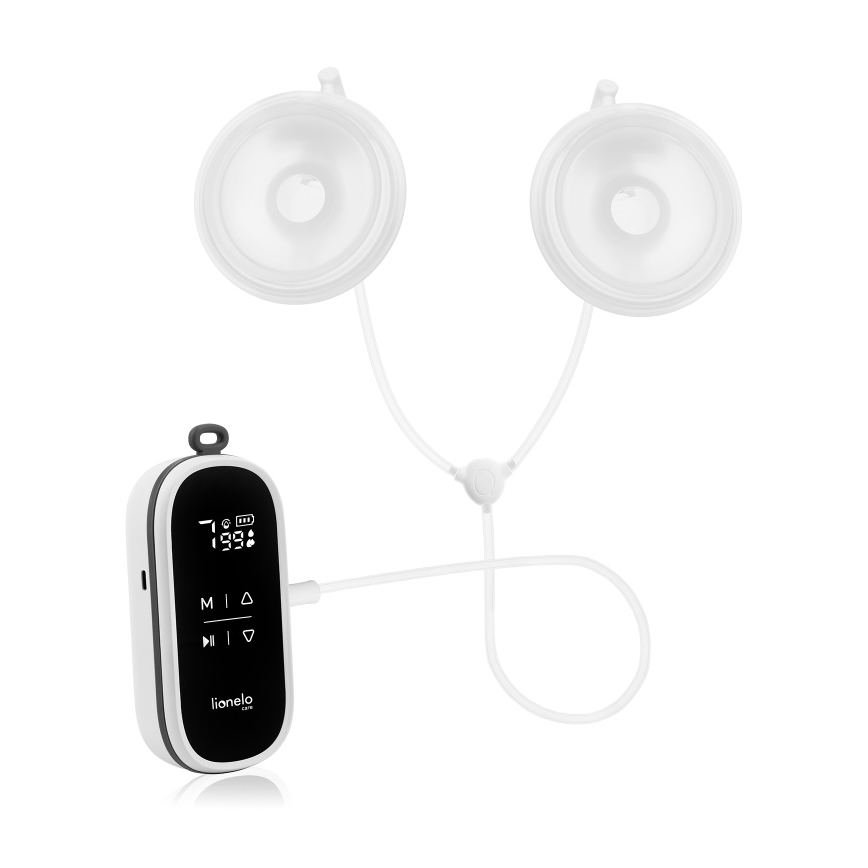 Lionelo - TWEE FREE Tiralatte elettrico ricaricabile doppio, 5V, 1500 mAh, 150 ml