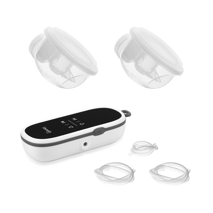 Lionelo - TWEE FREE Tiralatte elettrico ricaricabile doppio, 5V, 1500 mAh, 150 ml