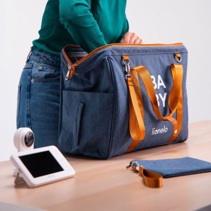 Lionelo - Wickeltasche für den Kinderwagen IDA Blue Denim