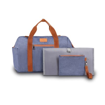 Lionelo - Wickeltasche für den Kinderwagen IDA Blue Denim