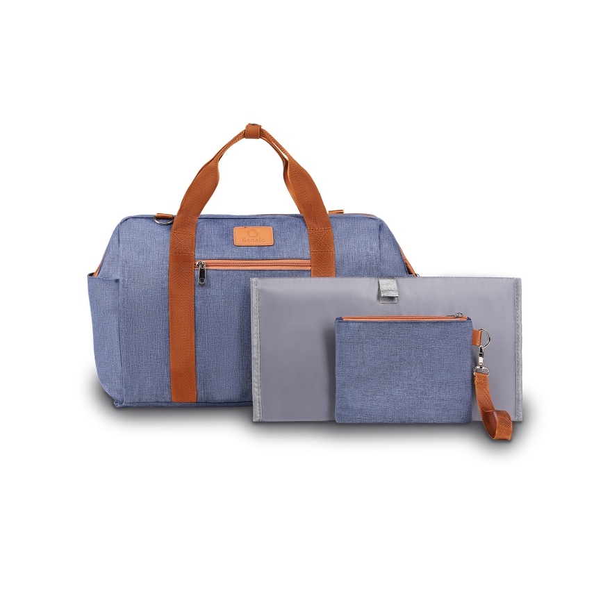 Lionelo - Wickeltasche für den Kinderwagen IDA Blue Denim