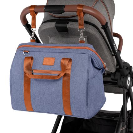 Lionelo - Wickeltasche für den Kinderwagen IDA Blue Denim