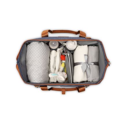 Lionelo - Wickeltasche für den Kinderwagen IDA Blue Denim