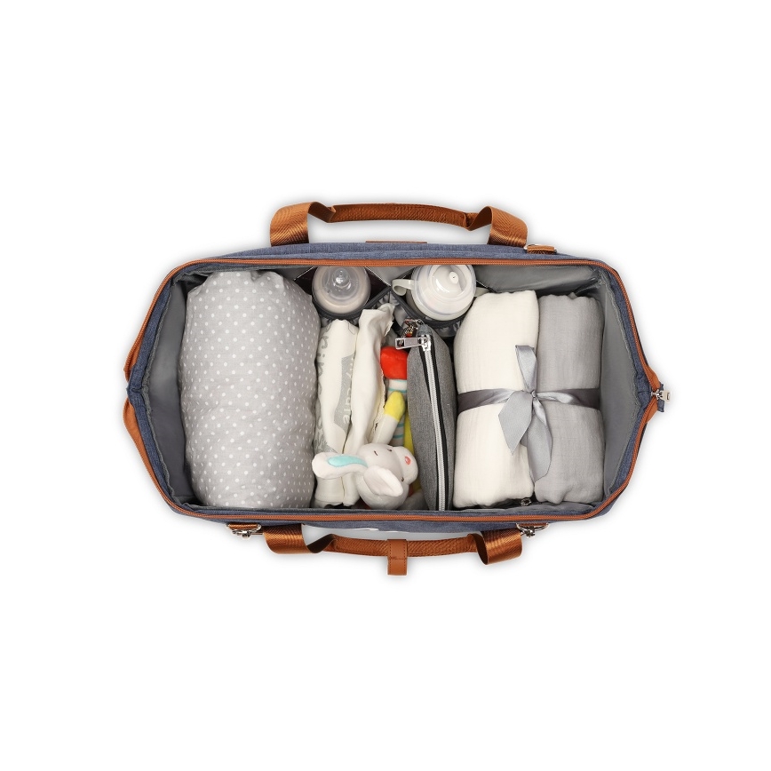 Lionelo - Wickeltasche für den Kinderwagen IDA Blue Denim