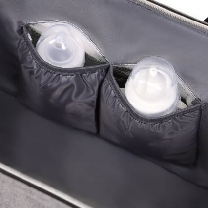 Lionelo - Wickeltasche für den Kinderwagen IDA Grey Concrete