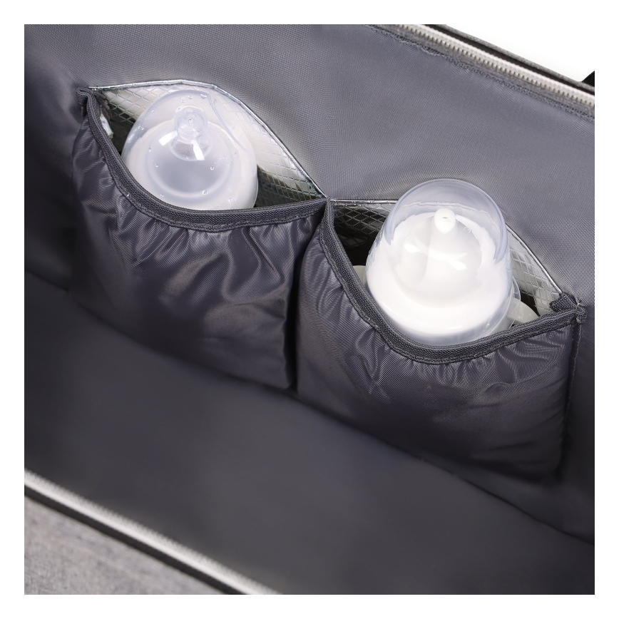 Lionelo - Wickeltasche für den Kinderwagen IDA Grey Concrete