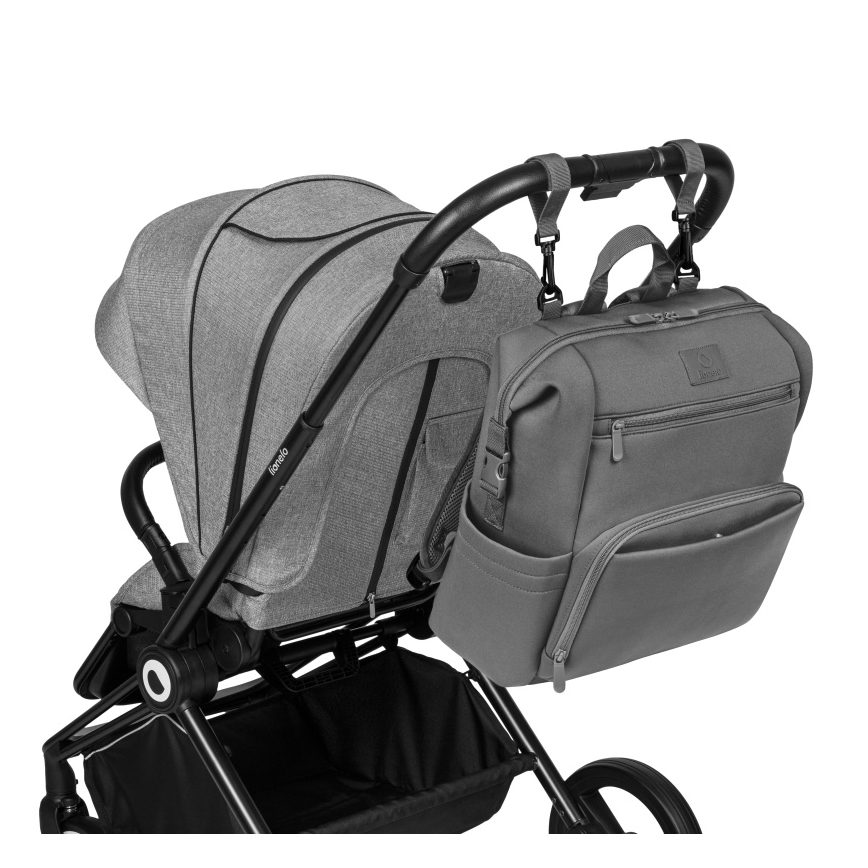 Lionelo - Wickeltasche für Kinderwagen CUBE Steingrau