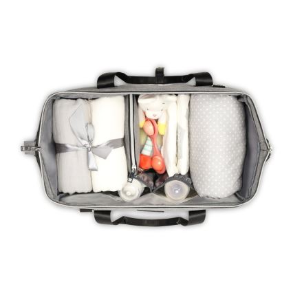 Lionelo - Wickeltasche für Kinderwagen IDA Grey Concrete