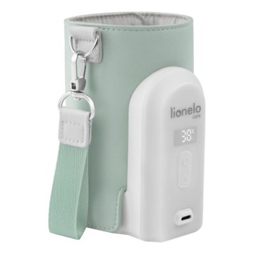 Lionelo - Wiederaufladbarer Flaschenwärmer THERMUP GO EVO 18W/5V grün/weiß